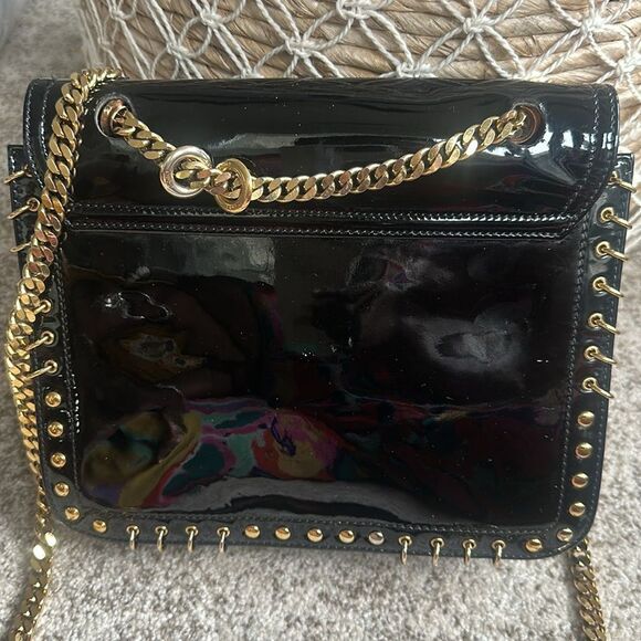 Emilio Pucci Black Patent Leather Vintage Crossbody Bag - Picture 5 of 12